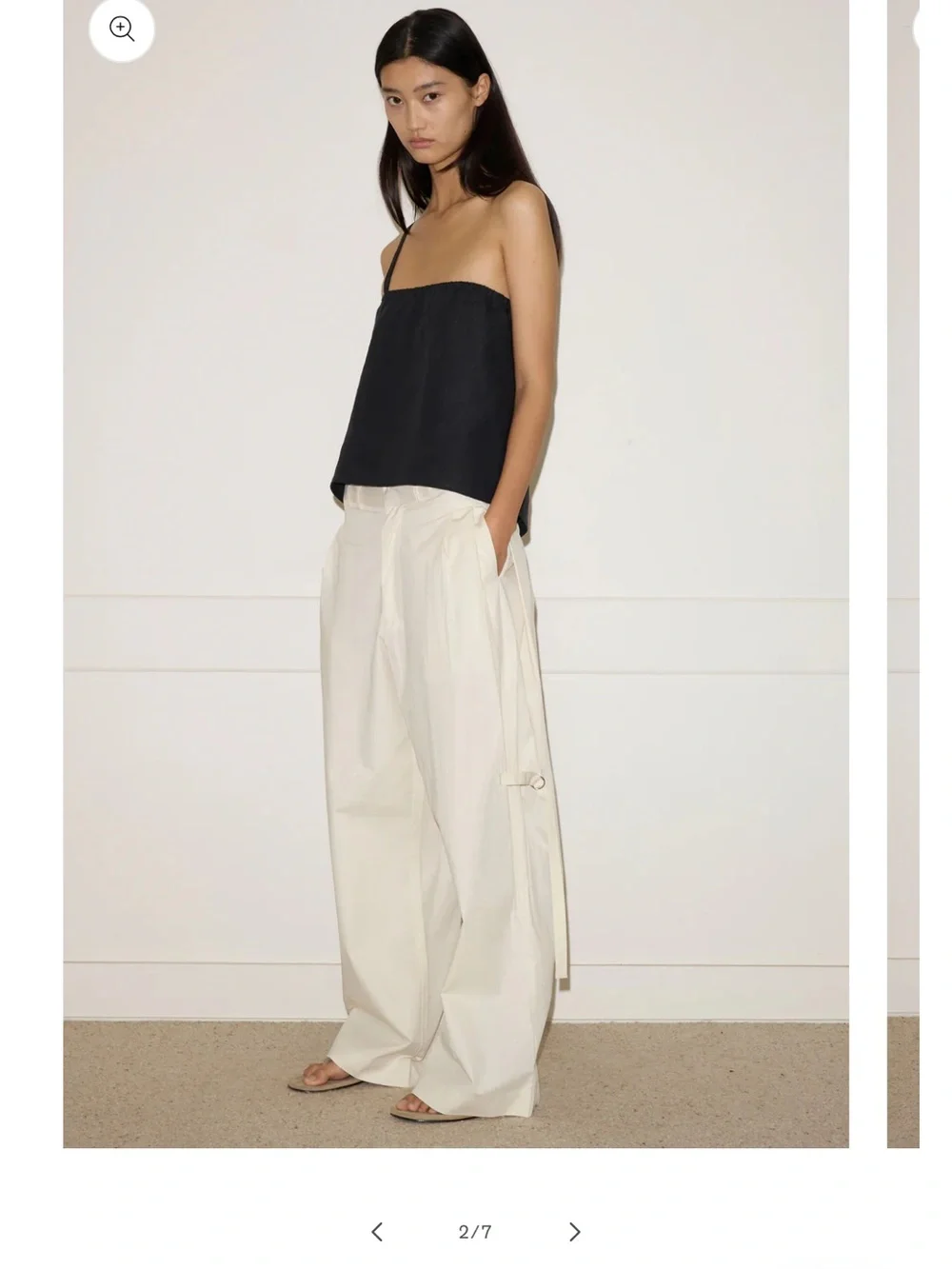 Deiji Studios Tab Pant Cream